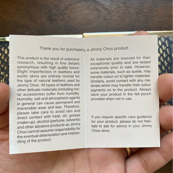 Jimmy Choo Ciggy Metallic Clutch - Picture 7 of 7